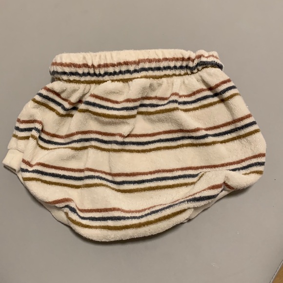 Quincy Mae stripe drawstring terry shorts - Picture 2 of 3